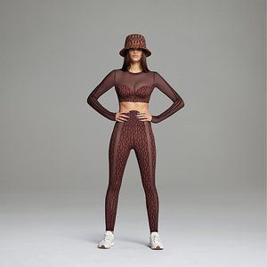 ADIDAS X IVY PARK MONOGRAM CROP TOP SZ SMALL